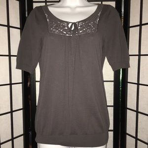 ANN TAYLOR LOFT Peasant Top sz S